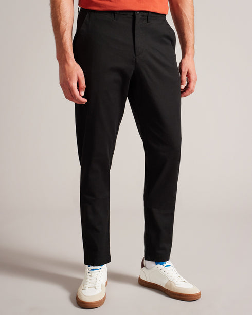 HAYBRN-Trousers-Regular Fit Textured Chino Tr- Ted Baker Romania